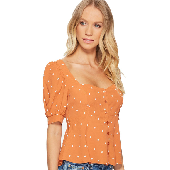 For Love and Lemons Tops - For Love and Lemons Natalia Dot Blouse NWT 37% off